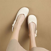 Doll shoes with white bow tie - 3