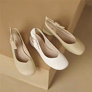 Doll shoes with white bow tie - 4