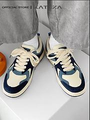 Beautiful men's sneakers with high-quality canvas fabric combined with suede, youthful and dynamic style - 2