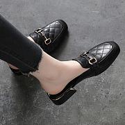 Soft Leather Low Sole SlippersFashion Women Black - 3