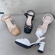 White Premium Soft Leather Sandal Shoes - 4