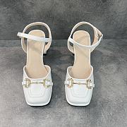 White Premium Soft Leather Sandal Shoes - 2