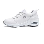 White Durable Low Fit Runner Shoes - 1