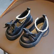 Doll Shoes Breathable Soft Sole Leather in black for kids - 3