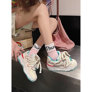 Rainbow High Top Sneaker High Quality 2023