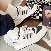 Mistery Sneakers White Shoes 3cm Height Leather MIS-701 - 6