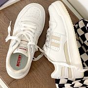 Mistery Sneakers White Shoes 3cm Height Leather MIS-701 - 4