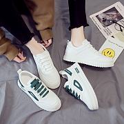 New Korean Fashion White Women's Sneakers - 3