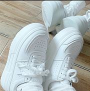 Women's sports shoes White women's thick sole shoes new model 2022 breathable - 4