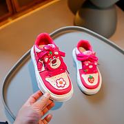 New children's sneakers cute cartoon strawberry bear casual - 2