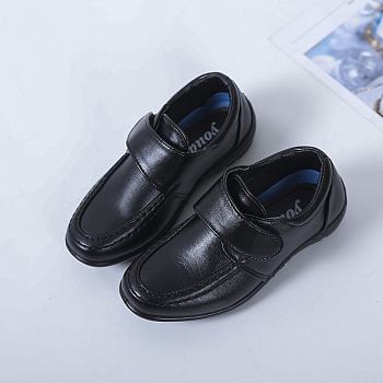 Kid black school shoes for boys Rubber shoes 527