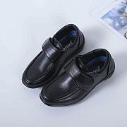 Kid black school shoes for boys Rubber shoes 527 - 3