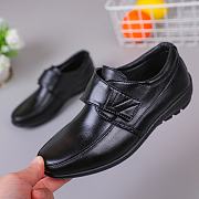 Kid black school shoes for boys Rubber shoes 527 - 5