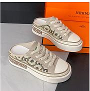 Canvas Thick Sole Sneakers - 5