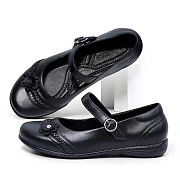 Thin Strap Shiny Black Rubber Shoes For Girl Kids Small & Medium - 3