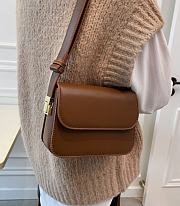  Flap Handle Bag Brown - 4