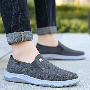Men's Sporty Loafers - Good Fabric Breathable, Fitness Shoes Smooth Rubber Sole