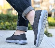 Men's Sporty Loafers - Good Fabric Breathable, Fitness Shoes Smooth Rubber Sole - 5