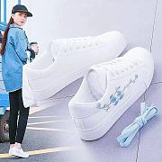 Cute floral embroidered sneakers for women - 4